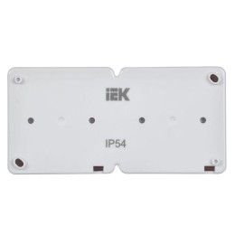 Блок ОП выключатель 1-кл. и розетка с заземл. контактом и крышкой для открытой установки бел. клавиш