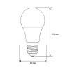 Лампа светодиодная с датчиком LED-A60P-15W-E27-4K PRO 15Вт Е27 4500К 220-240В с Ergolux 14763