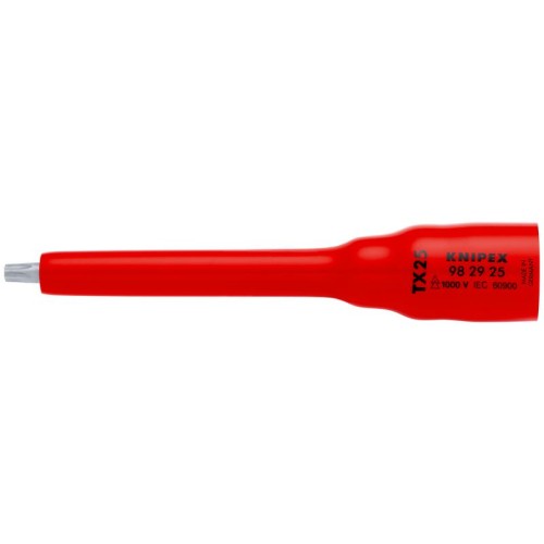 Головка торцевая VDE 1000В DR 3/8дюйм 12-гранная TX25 диэлектрическая Knipex KN-982925