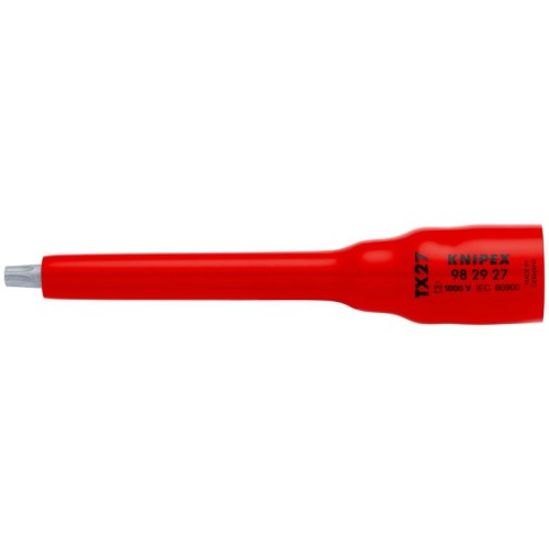 Головка торцевая VDE 1000В DR 3/8дюйм 12-гранная TX27 диэлектрическая Knipex KN-982927