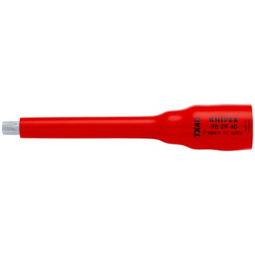 Головка торцевая VDE 1000В DR 3/8дюйм 12-гранная TX40 диэлектрическая Knipex KN-982940
