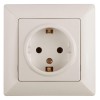 Розетка 1-м СП Solo 4-202-02 16А 250В IP20 2P+E Schuko с заземл. слон. кость Intro Б0053650