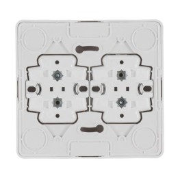 Розетка 4-м ОП Этюд 16А IP20 250В без заземл. без защ. шторок бел. SE PA16-205B
