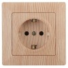 Розетка 1-м СП Solo 4-202-11 16А 250В IP20 2P+E Schuko с заземл. сосна Intro Б0053656
