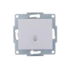 Механизм кнопки звонка 1-кл. 1п СП Karina 10А IP20 бел. LEZARD 707-0288-103