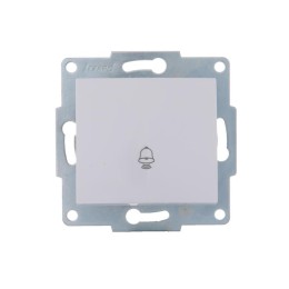 Механизм кнопки звонка 1-кл. 1п СП Karina 10А IP20 бел. LEZARD 707-0288-103