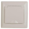 Розетка 1-м СП Solo 4-203-02 16А 250В IP20 2P+E Schuko с заземл. защ. крышка слон. кость Intro Б0053
