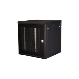 Шкаф телекоммуникационный настен. 19дюйм 12U 635х600х600мм дверь перфорация черн. Datarex DR-653101