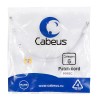 Патч-корд кат.6 U/UTP неэкранир. 2хRJ45/8p8c PVC PC-UTP-RJ45-Cat.6-0.3m-WH 0.3м бел. Cabeus 8668c