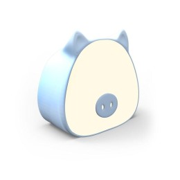 Светильник настольный Qplus 5Вт 2700-6000К 200лм 5В аккум. Li-ion 1200мА.ч диммир. ночник голуб. GAU