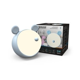 Светильник настольный Qplus 5Вт 2700-6000К 200лм 5В аккум. Li-ion 1200мА.ч диммир. ночник голуб. GAU