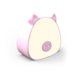 Светильник настольный Qplus 5Вт 2700-6000К 200лм 5В аккум. Li-ion 1200мА.ч диммир. ночник роз. GAUSS