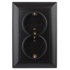 Розетка 2-м СП Solo 4-205-05 16А 250В IP20 2х2P+E Schuko с заземл. антрацит Intro Б0053677