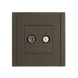 Розетка 2-м TV+SAT FORTE&PIANO FP338 сер. IEK FP-AF20-O-K03