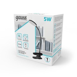 Светильник светодиодный настольный GTL 5Вт 4000К 330лм 5В аккум. Li-ion 1200мА.ч диммир. бел. GAUSS
