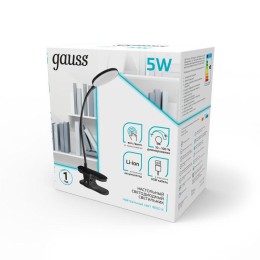 Светильник светодиодный настольный GTL 5Вт 4000К 330лм 5В аккум. Li-ion 1200мА.ч диммир. бел. GAUSS