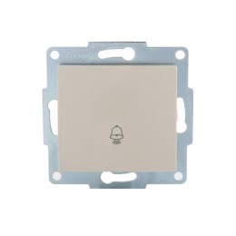 Механизм кнопки звонка 1-кл. 1п СП Karina 10А IP20 крем. LEZARD 707-0388-103