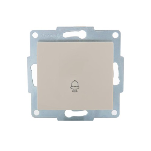 Механизм кнопки звонка 1-кл. 1п СП Karina 10А IP20 крем. LEZARD 707-0388-103