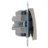 Механизм кнопки звонка 1-кл. 1п СП Karina 10А IP20 крем. LEZARD 707-0388-103
