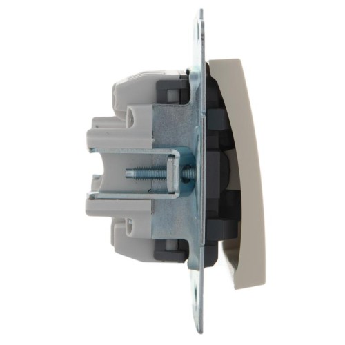 Механизм кнопки звонка 1-кл. 1п СП Karina 10А IP20 крем. LEZARD 707-0388-103