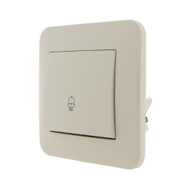 Механизм кнопки звонка 1-кл. 1п СП Karina 10А IP20 крем. LEZARD 707-0388-103