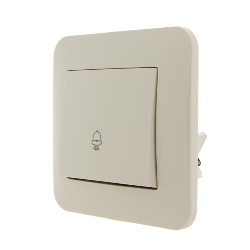 Механизм кнопки звонка 1-кл. 1п СП Karina 10А IP20 крем. LEZARD 707-0388-103