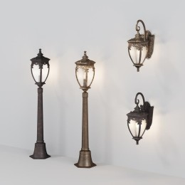 Светильник Fleur 1х60Вт E27 IP44 ландшафтный Maytoni O414FL-01BZ1