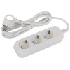 Удлинитель электрический UDL-10-330-E Greenline 3 розетки с заземлением 3м ПВС 3х0.75кв.мм Эра Б0065