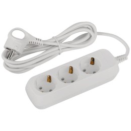 Удлинитель электрический UDL-10-330-E Greenline 3 розетки с заземлением 3м ПВС 3х0.75кв.мм Эра Б0065