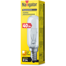 Лампа накаливания 61 206 NI-T25L-40-230-E14-CL Navigator 61206