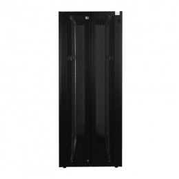 Шкаф напольный 19дюйм 42U 800х1200 2-я перед. дв. стекл. 2-я задн. дв. метал. черн. Datarex DR-73856