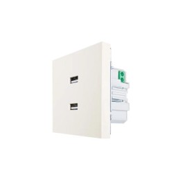 Розетка 2-мест. USB разъем СП ZIMA IP20 слон. кость LEZARD 704-9088-192