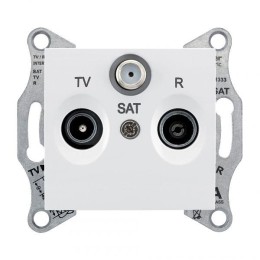 Розетка телевизионная оконечная TV/R/SAT СП Sedna 1дБ бел. SchE SDN3501321