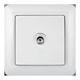 Розетка телевизионная оконечная TV ОП Хит бел. SE RAT-1A3-B