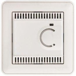 Термостат электрон. W59 10А для теплого пола с датчиком бел. SE TES-151-18