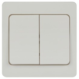 Выключатель 2-кл. СП Style 7-104-01 10А 250В IP20 бел. Intro Б0060617