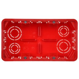 Коробка распаячная СП 172х96х45 КМ41026 для полых стен (с саморезами пластиковые лапки с крышкой) IE