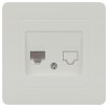 Розетка компьютерная 1-м СП Style 7-303-01 RJ45 бел. Intro Б0060649
