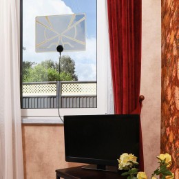 Антенна ТВ комнатная "АКТИВНАЯ" для аналогового и цифрового телевидения DVB-T2 Ag-711 (с USB) Rexant