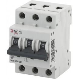 ЭРА NO-901-48 Pro Автоматический выключатель ВА47-63 3P 25А кривая C