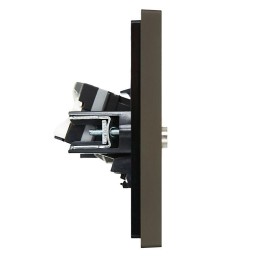 Розетка 2-м TV+RJ45 кат.5E FORTE&PIANO FP336 сер. IEK FP-AK20-1-K03