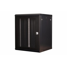 Шкаф телекоммуникационный настен. 19дюйм 15U 769х600х600мм дверь перфорация черн. Datarex DR-654101