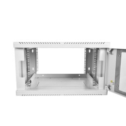 Шкаф коммутационный ШРН-9.650 9U 600х650мм передн. двер. стеклян. несъемн. боков. панел. 50кг сер. Ц