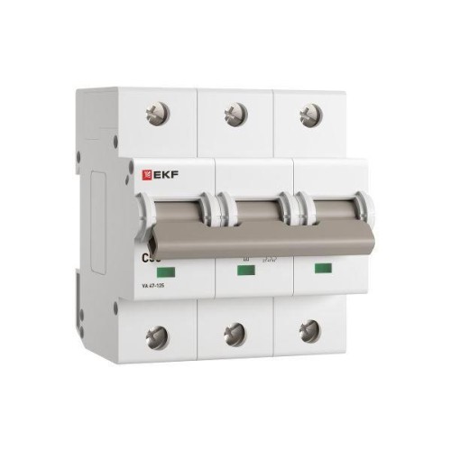 Выключатель автоматический 3п C 50А 15кА ВА 47-125 PROxima EKF mcb47125-3-50C