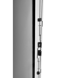 Шкаф серверный ШТК-М-42.6.8-1ААА-9005 42U 600х800мм передн. двер. стеклян. 2 боков. панел. 550кг чер