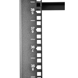 Стойка двухрамная СТК-С-45.2.1000-9005 45U 560х1280мм направл. закл. гайки 480кг черн. ЦМО 1213987