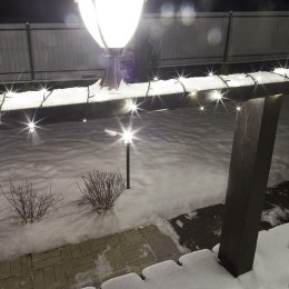 Гирлянда светодиодная управляемая"Нить" 10м 100LED тепл. бел. 10Вт 220-240В IP65 8 режимов провод ПВ