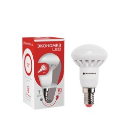 Лампа светодиодная R50 7Вт 4500К бел. E14 450лм 220-240В ЭКОНОМКА Eco_LED7wR50E1445