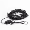 Гирлянда светодиодная управляемая"Нить" 20м 200LED тепл. бел. 20Вт IP65 провод ПВХ черн. (нужен конт
