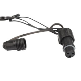 Гирлянда светодиодная управляемая"Нить" 20м 200LED тепл. бел. 20Вт IP65 провод ПВХ черн. (нужен конт